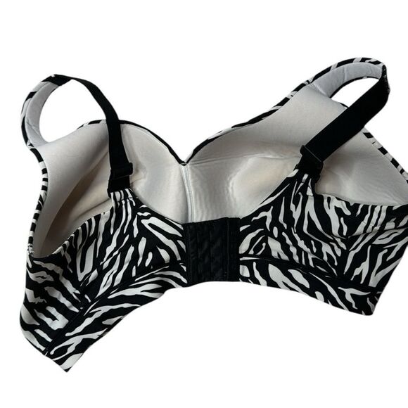 Cacique Women’s Plus Size Zebra Print Lightly Lined No Wire. Size 40DDD. - Picture 5 of 9